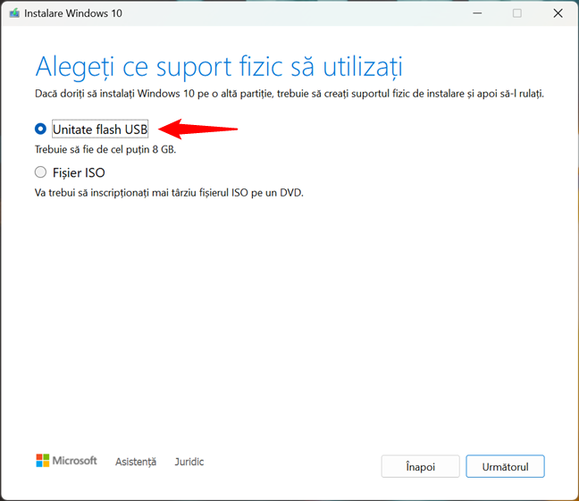 PregÄƒtire instalare Windows 10 Ã®n romÃ¢nÄƒ de pe stick USB