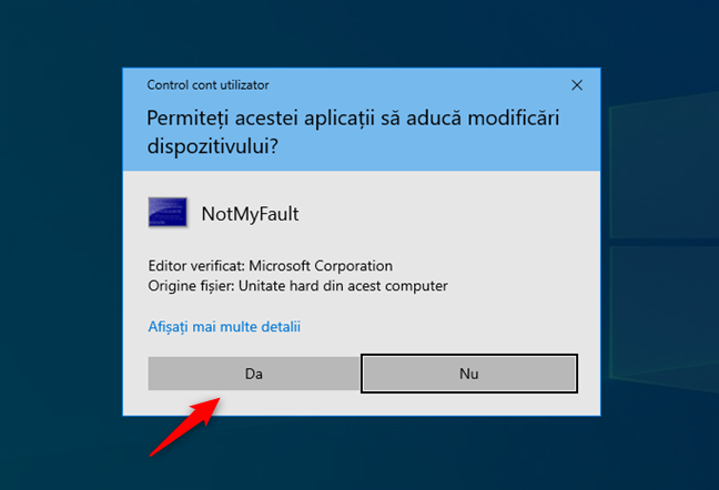 Alege Da în solicitarea CCU