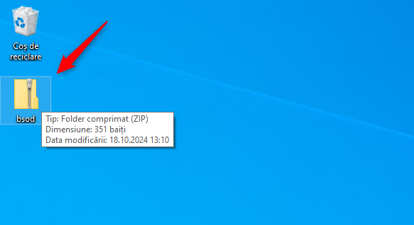 DescarcÄ Èi extrage conÈinutul fiÈierului bsod.zip