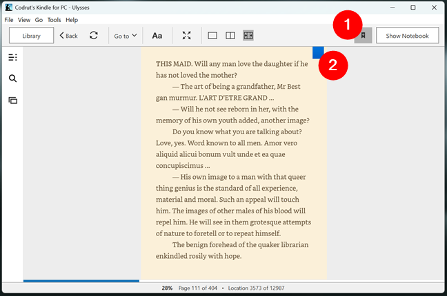 AdaugÄ un semn de carte într-un e-book