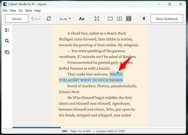 AcceseazÄ o notÄ Ã®n Kindle pentru PC