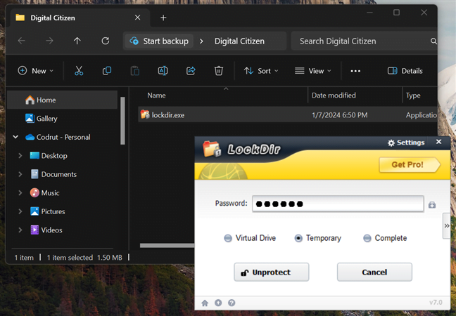 Cum pui o parolă unui folder în Windows cu Kakasoft Folder Protector