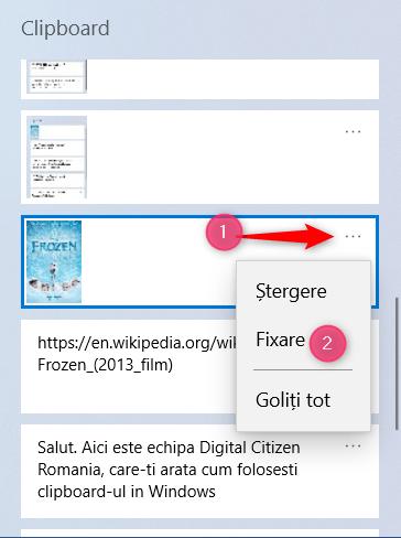 Cum fixezi la clipboard