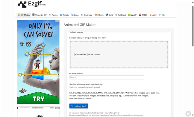 FoloseÈ™te Animated GIF Maker pentru a crea un GIF din imagini