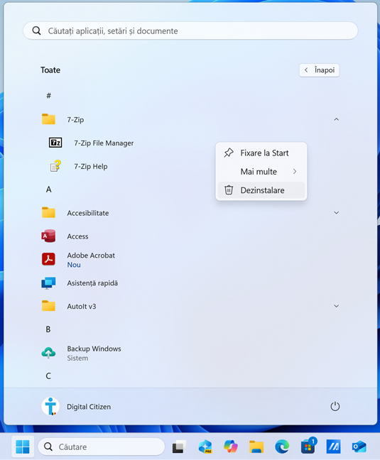 DeruleazÄƒ lista de aplicaÈ›ii