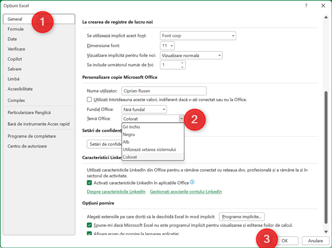 &Atilde;n sec&Egrave;iunea General, schimb&Auml; tema