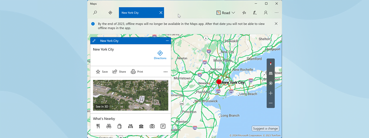 Ce este și ce poți face cu aplicația Hărți din Windows
