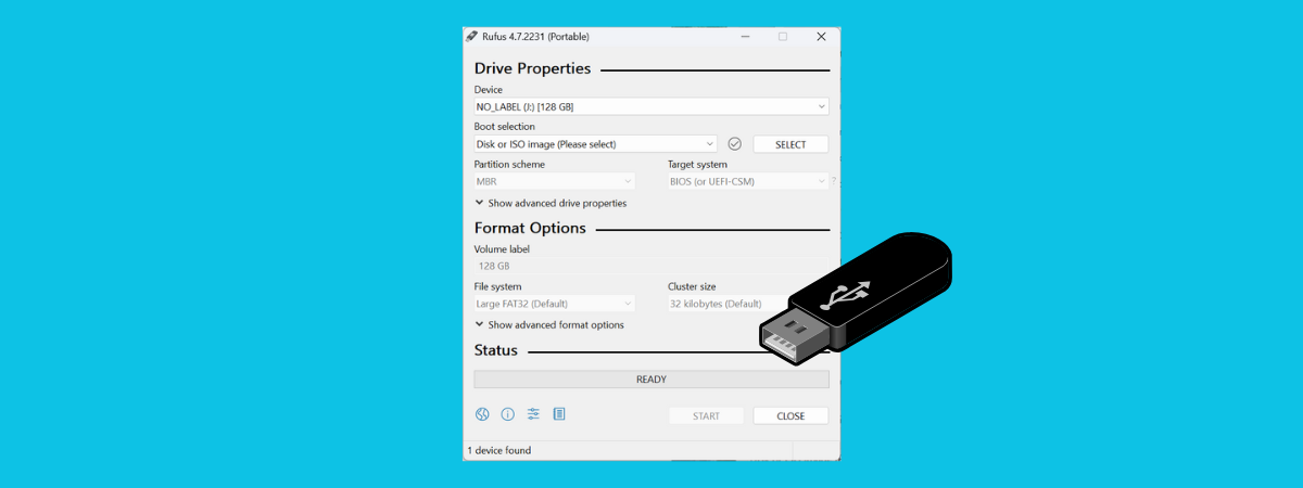 Rufus - stick USB bootabil