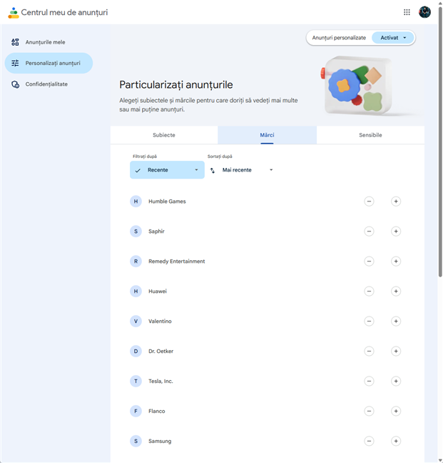 Alege ce mÄrci nu-Èi plac
