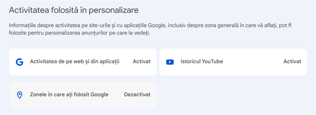 Sursele folosite pentru colectarea informaÈiilor personale