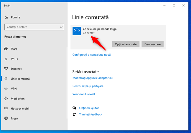 Conexiunea PPPoE este activatÄ Èi funcÈioneazÄ