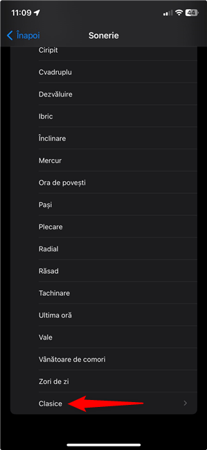 AcceseazÄ soneriile Clasice de pe iPhone
