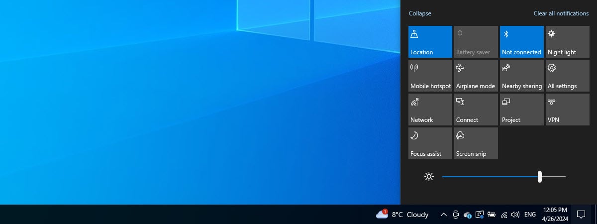 Cum crești sau scazi luminozitatea ecranului în Windows 10