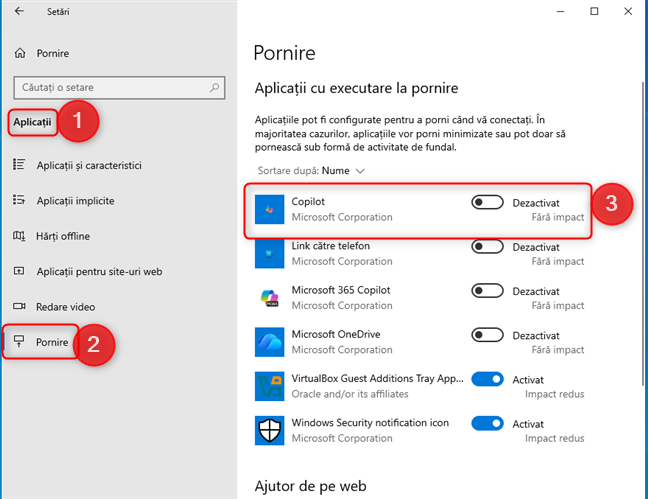 Activeaz&Auml; un program la startup din set&Auml;rile Windows 10