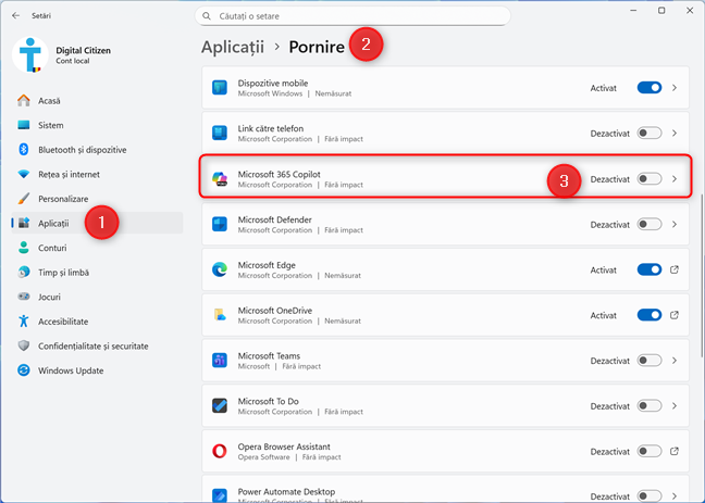 Activeaz&Auml; un program la startup din set&Auml;rile Windows 11