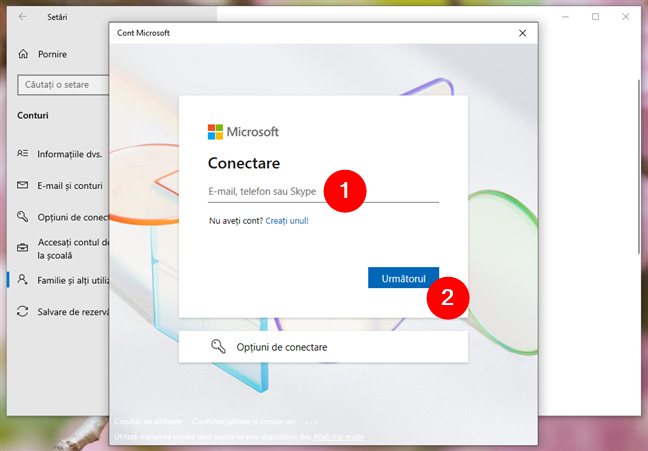 ConecteazÄ-te la contul tÄu Microsoft