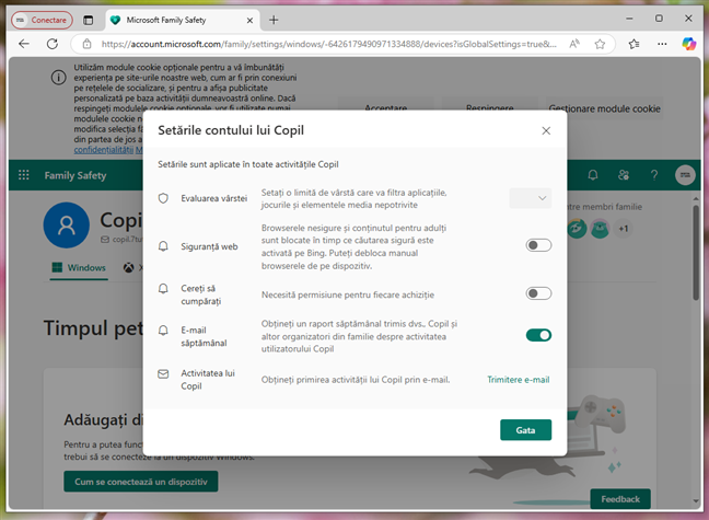 Microsoft oferÄ o paginÄ web specialÄ pentru a-Èi administra familia