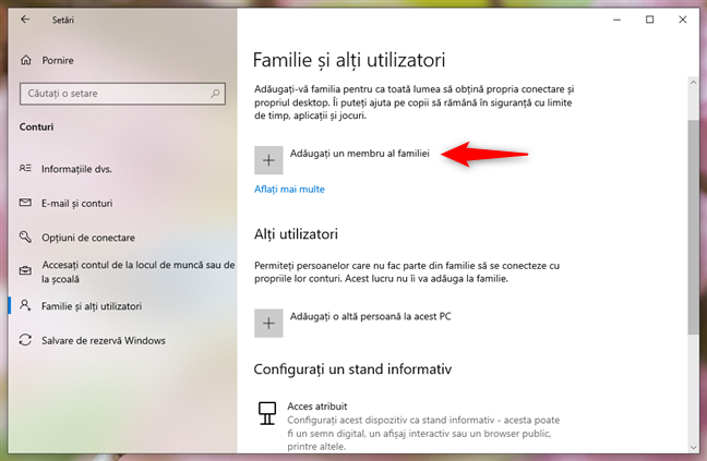 Alege AdÄugaÈi un membru al familiei