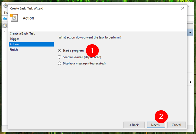 Alege s&Auml; porne&Egrave;ti un program (Start a program)