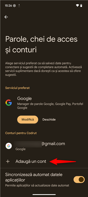 ApasÄ pe + AdaugÄ un cont