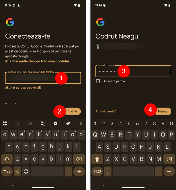 ConecteazÄ-te la Contul tÄu Google