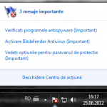 centru de actiune, action center
