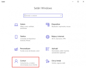 Windows 10, acces atribuit