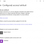 Windows 10, acces atribuit