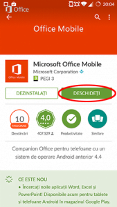 Android, Microsoft, Office, Word, Excel, PowerPoint, Google, Play, aplicatii, instalare, setare