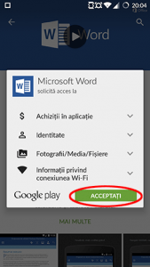 Android, Microsoft, Office, Word, Excel, PowerPoint, Google, Play, aplicatii, instalare, setare