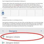 Android, Microsoft, Word, tabele, inserare, editare, modificare, adaugare