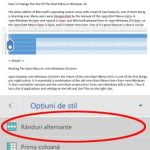 Android, Microsoft, Word, tabele, inserare, editare, modificare, adaugare