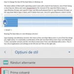 Android, Microsoft, Word, tabele, inserare, editare, modificare, adaugare