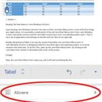 Android, Microsoft, Word, tabele, inserare, editare, modificare, adaugare