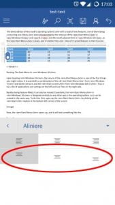 Android, Microsoft, Word, tabele, inserare, editare, modificare, adaugare