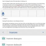 Android, Microsoft, Word, tabele, inserare, editare, modificare, adaugare