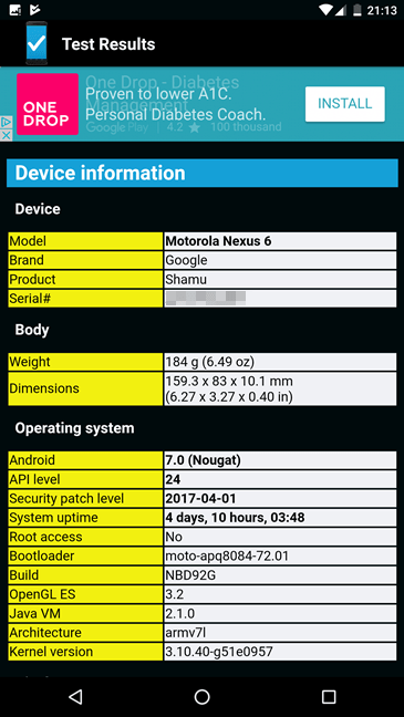 Android, diagnoza, telefon, tableta, aplicatii