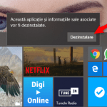Confirmarea dezinstalării