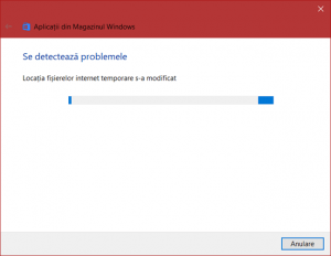 Rulează depanatorul Aplicații din Magazinul Windows
