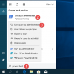 Deschide PowerShell ca administrator