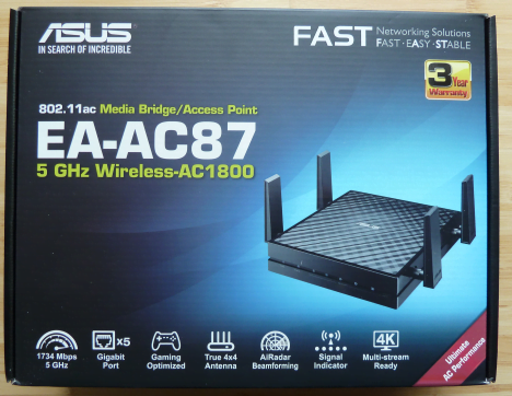 ASUS, EA-AC87, Media Bridge, Access Point, review
