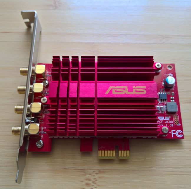 ASUS PCE-AC88, PCI-Express, placa, retea, wireless