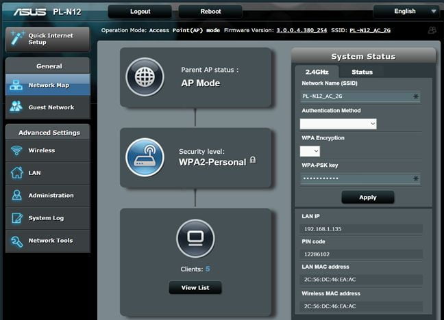 ASUS PL-N12, wireless, WiFi, extender, retea, electrica, adaptor