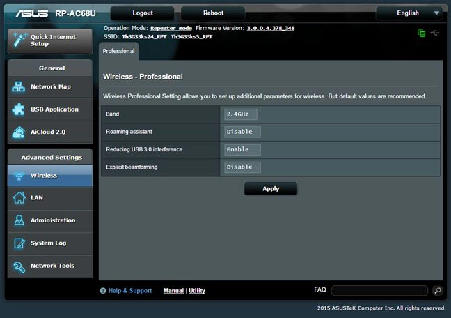 ASUS RP-AC68U, range extender, repeater, media bridge, review