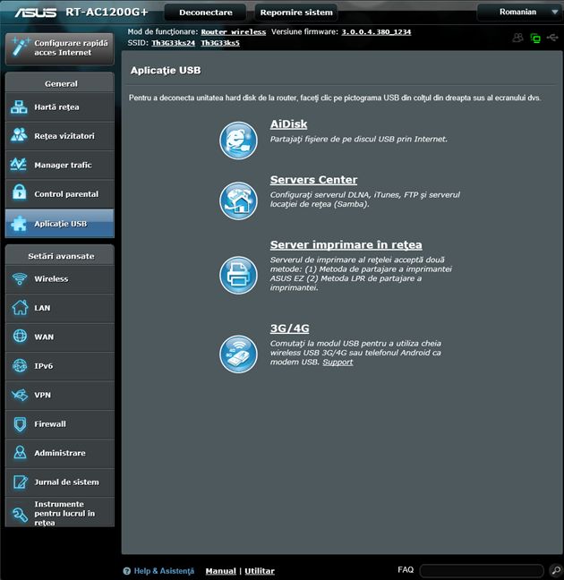 ASUS RT-AC1200G , dual-band, wireless, AC1200, router, review, performante, retea