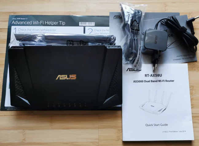 ASUS RT-AX58U - ce găsești în cutie