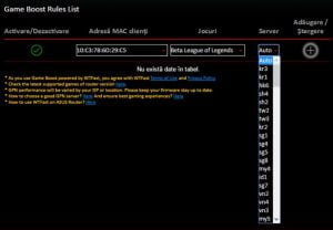 ASUS, Internet Game Boost, WTFast, GPN, performante