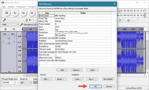 Audacity, Windows, melodie, invers, asculta, inapoi