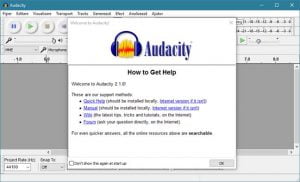 Audacity, Windows, melodie, invers, asculta, inapoi