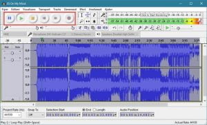 Audacity, Windows, melodie, invers, asculta, inapoi